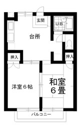 プライム湘南B棟の物件間取画像